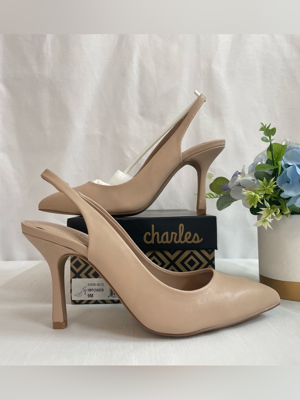 Charles David Impower Womens Pointed
Closed Toe Stiletto Heel Pumps Size 9 M